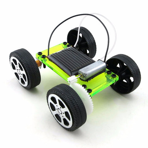 New arrival 1pc Self assembly Mini Solar Powered DIY Car Kit Children Educational Toy Gadget Gift 3 color Newest