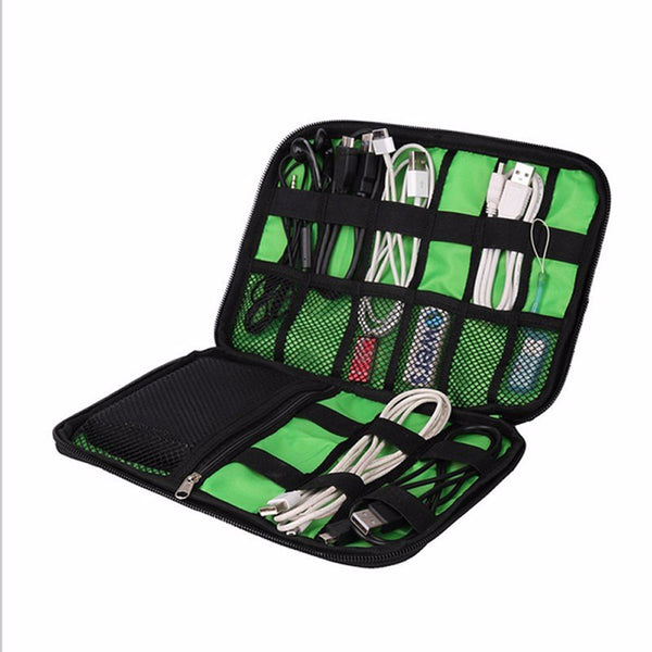 Fashion Waterproof Storage Organizer Bag Earphone Digital Gadget Devices USB Cable Earphone Pen Travel Insert Portable
