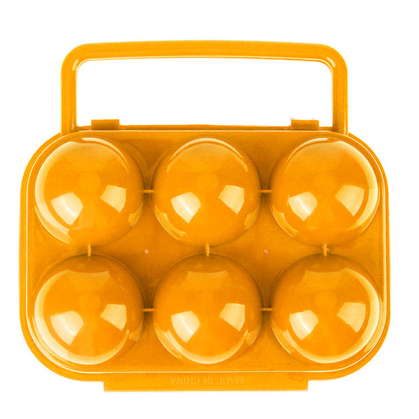 6 Grids Egg Storage Box Plastic Container Organizer Kitchen Gadgets Egg Holder Storage Tool for Travel Outdoor Camping