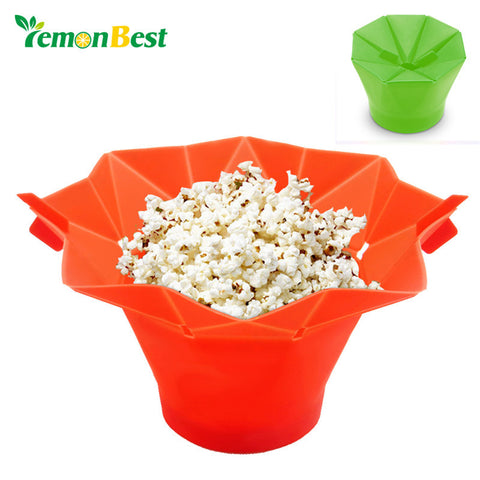 LemonBest DIY Microwave Silicone Magic Household Popcorn Maker Container Healthy Cooking Tools Kitchen Gadget Accessories