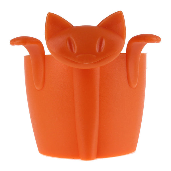 Cartoon Kitten Silicone Tea Strainer Plastic Spice Loose Leaf Tea Infuser Drinking Tea Tools Kitchen Gadgets Tea Accessories