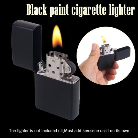 Windproof Refillable Cigarette Fire Lighter Men Gadgets Stainless Steel Kerosene Oil Torch Lighter Cigarette Accessories