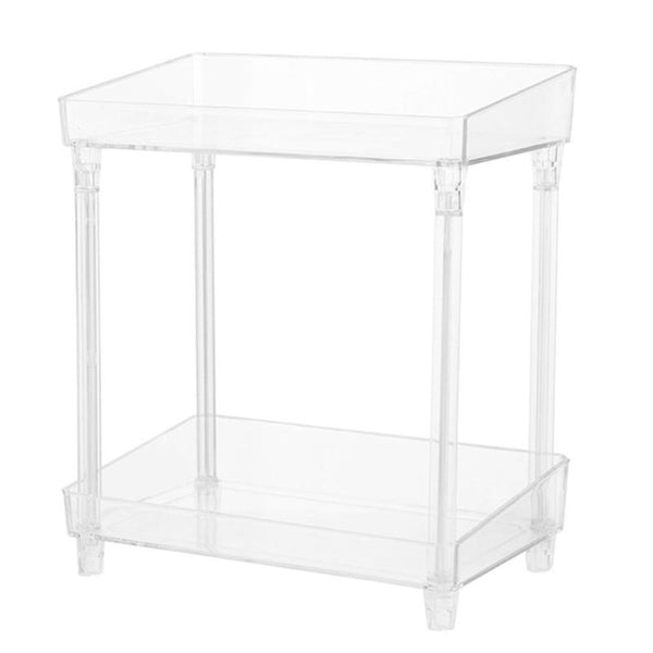Double-deck Kitchen Sundry Storage Shelf Rack Holder Bathroom Removable Storage Rack Kitchen Gadgets Organizer