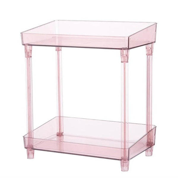 Double-deck Kitchen Sundry Storage Shelf Rack Holder Bathroom Removable Storage Rack Kitchen Gadgets Organizer